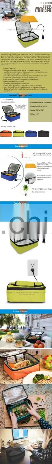 Personal Portable Oven Electric Heated Food Warmer