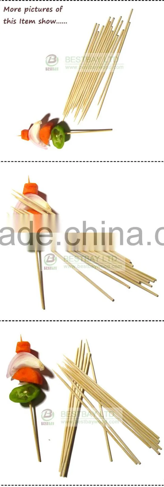 15cm bamboo skewer pick for barbecue