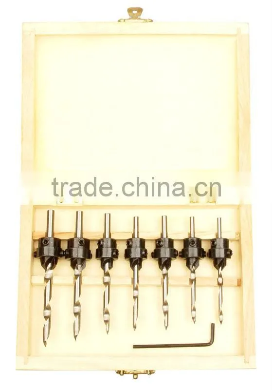 22pc Countersink Drill Bit Set