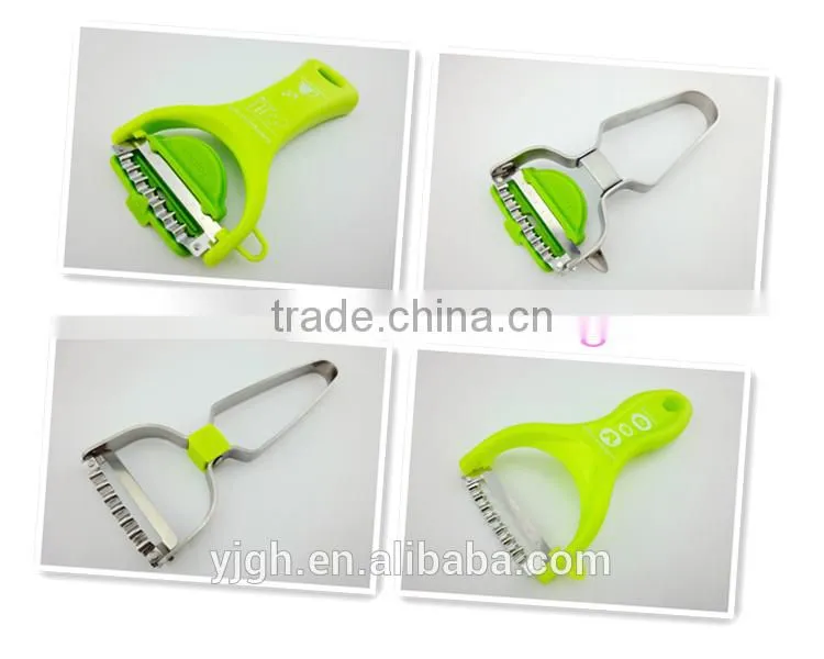 Promotion gift patent owner flat blade potato peeler in apple green