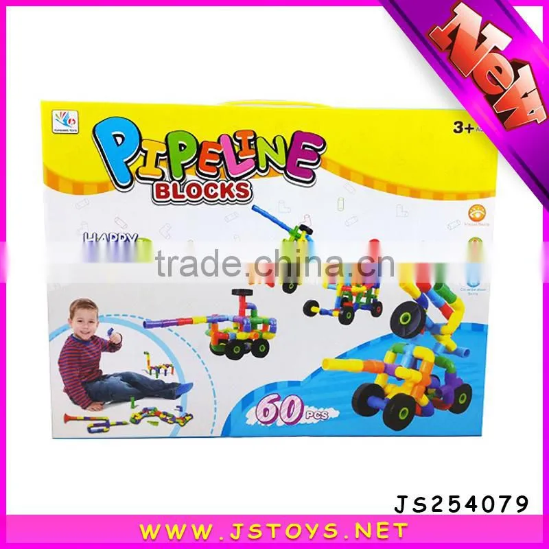 new arrival plastic building tube toy for kids