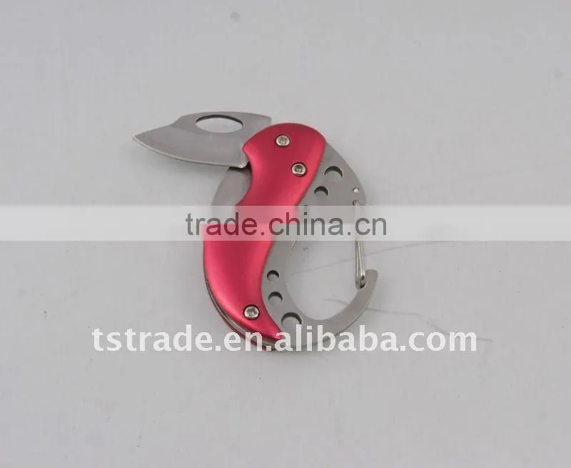 2014 new mini Gifts promotion kinfe popular keychain toolaluminium oxide keychain knife mini aluminium oxide B76