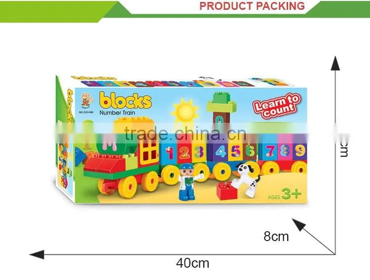 Diy toy Interesting building blocks train set