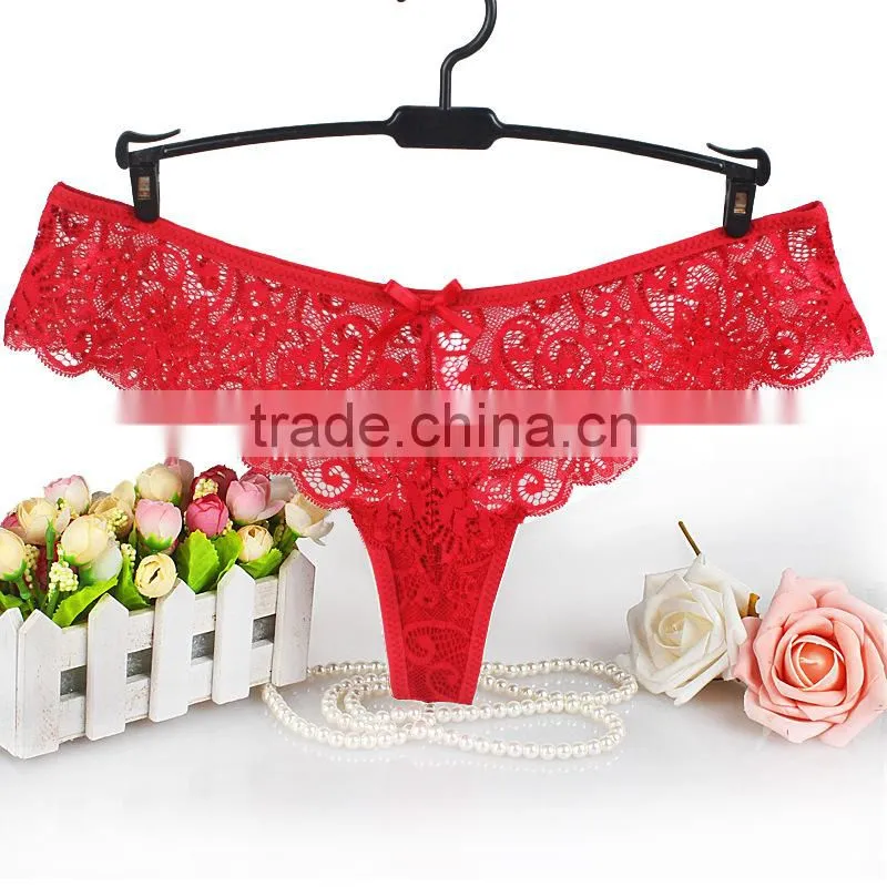Factory direct sales S-XL Size Women Sexy Lace Underwear Briefs Panties Thongs G-string pant