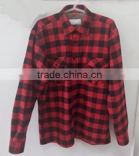 wholesale flannel shirt thermal shirt plaid shirt