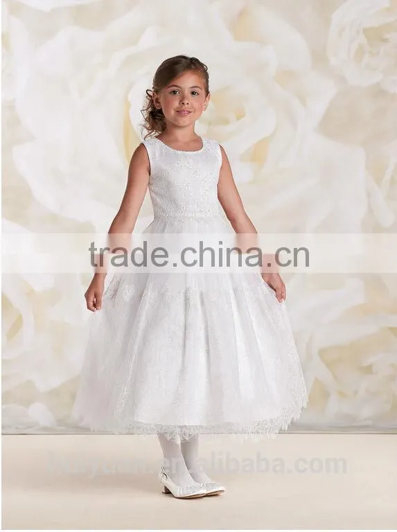 fairy designs lace ankle length baby girl party dress