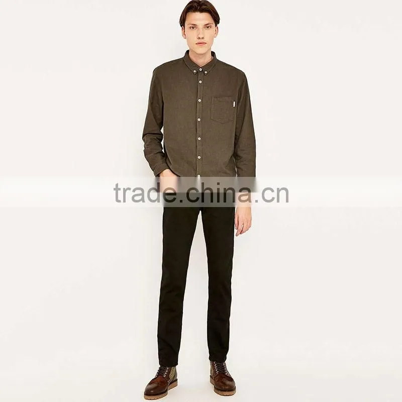 Mens casual shirt 2014 new style custom 100% polyester dress shirts for men