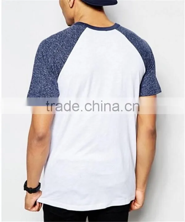 Garment factory custom mens wholesale raglan t shirt