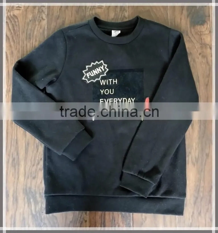 Women's black hoodies & sweatshirts, fashion pull over sweatshirt, women hoodies without hood