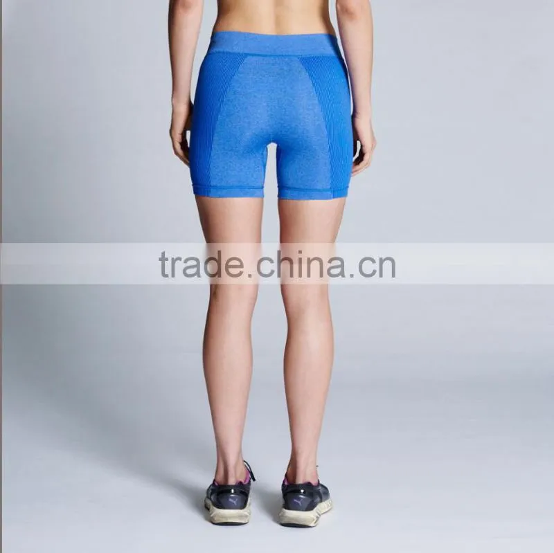Factory Wholesale Custom High Waist Polyester Jogging Womans Shorts