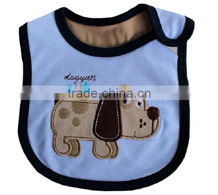 Hot sale baby bibs new designs cute cotton dental bib