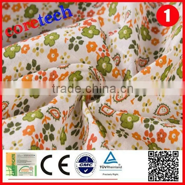comfortable organic custom print cotton fabric wholesale factory