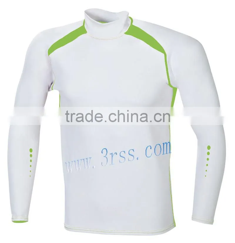 2014 men's rash guard in white