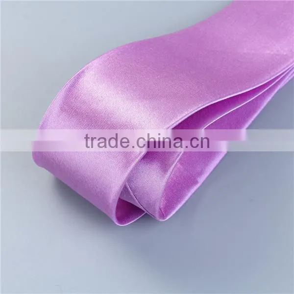 Polyester Necktie Violet Customize Printed Logo Tie