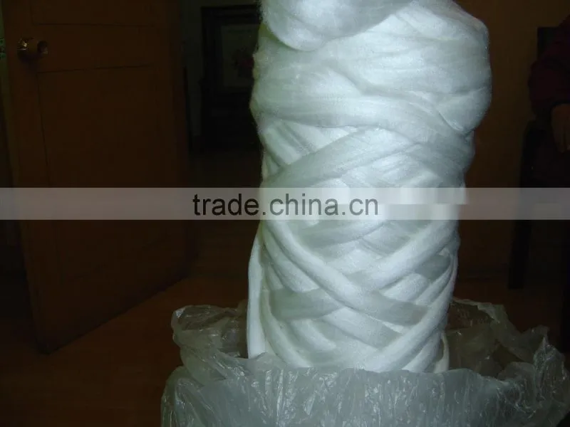 raw white virgin polyester tops 2D-3DX102MM