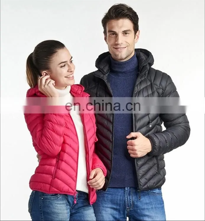 Hot lightweight windproof down coat black men down jacket for winter