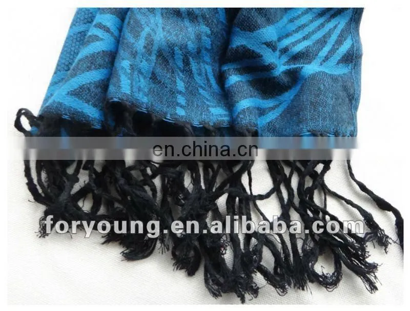 blue cotton pashmina scarf and shawl