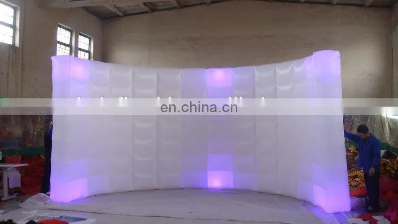 new design customized popular led light inflatable booth for sale