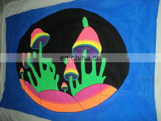 hand painted FLORECENT INDIAN GODS PRINTED WALL HANGINGS