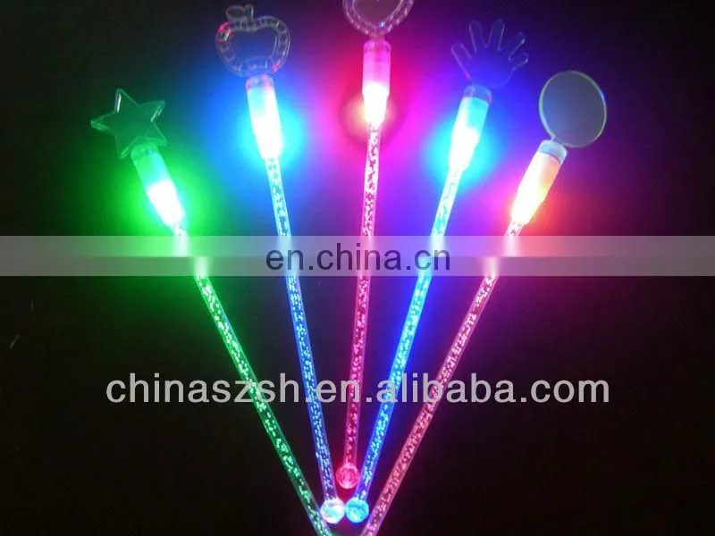Wholesale bat tool LED flashing cocktail stirrers for club