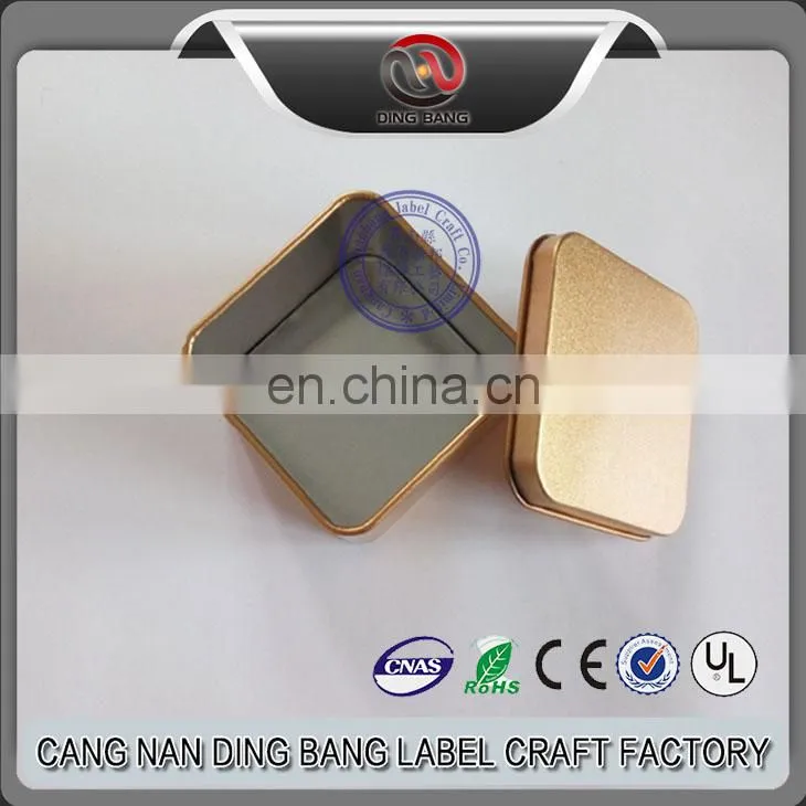 Wholesale Cheap High Grade Tin Material And Frost Type 3 Color 11*8cm Normal Metal Socks Box