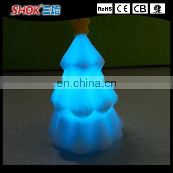 Christmas tree Shape Color Small Glowing LED Night Light/Christmas tree shape LED light