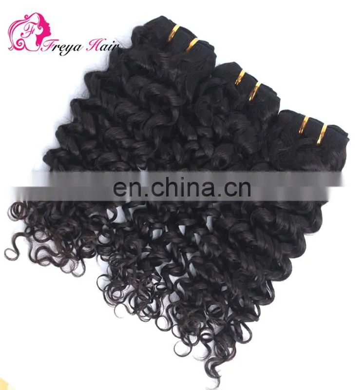 2017 hot sale deep curly 8A virgian brazilian hair bundles mink brazilian hair