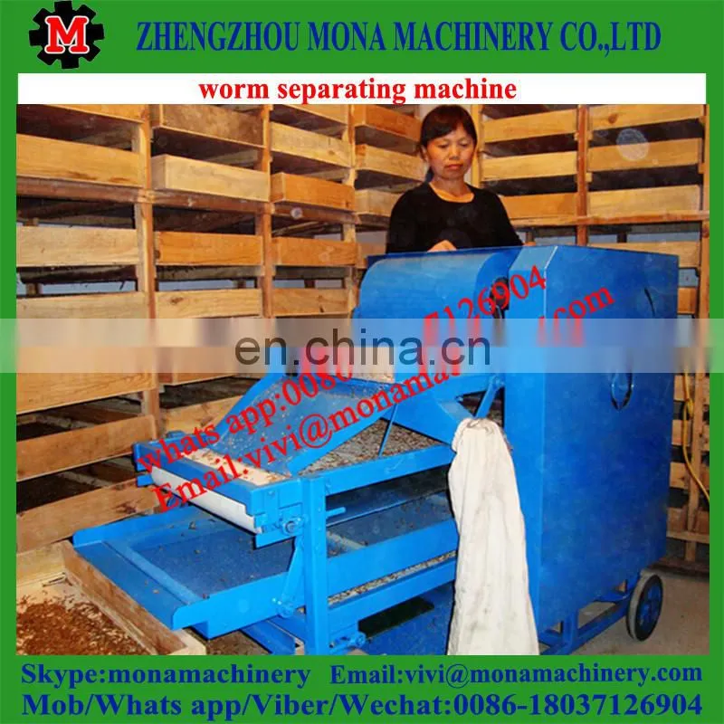 Multifunctional separating plant for Tenebrio molitor, big/small worms, pupa, dead worms