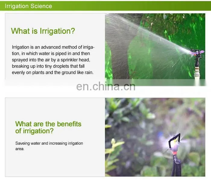 Plastic small automatic rotating garden irrigation G micro sprinkler head