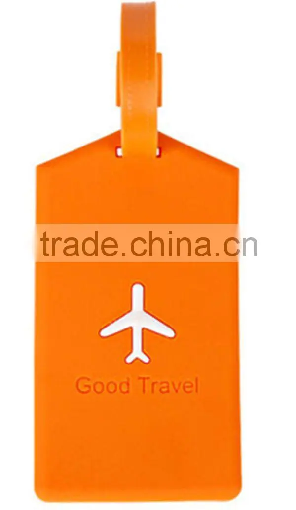 Top quality soft silicone luggage tag/ bag tag