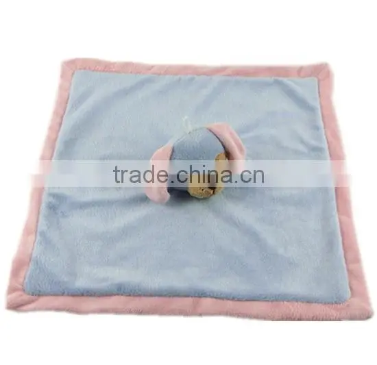 Cute soft plush dog baby towel
