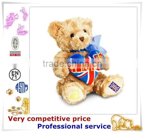 OEM Stuffed Toy,Custom Plush Toys, valentine bear with heart