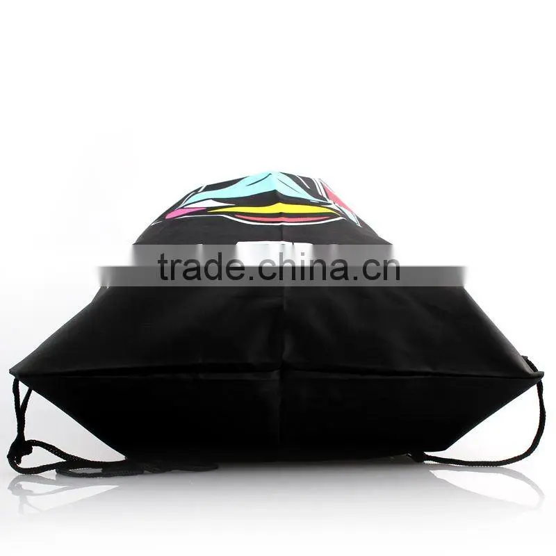 Promotional waterproof nylon drawstring backpack