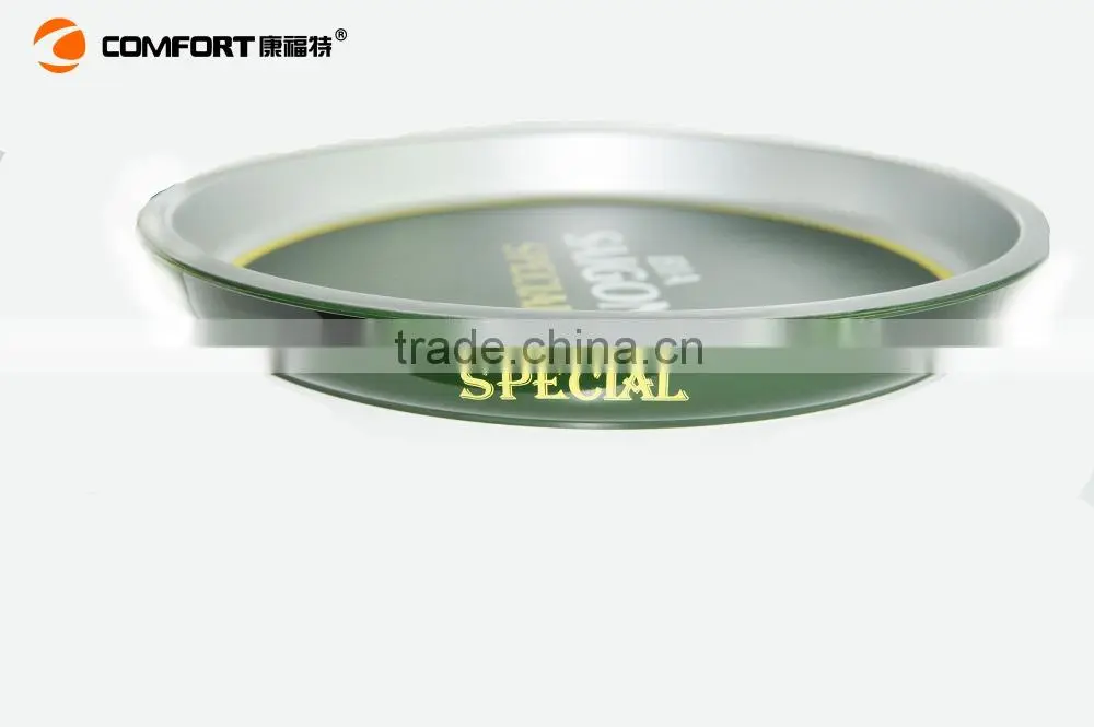 2015 hot design plastic round saucer ABS durable food tray