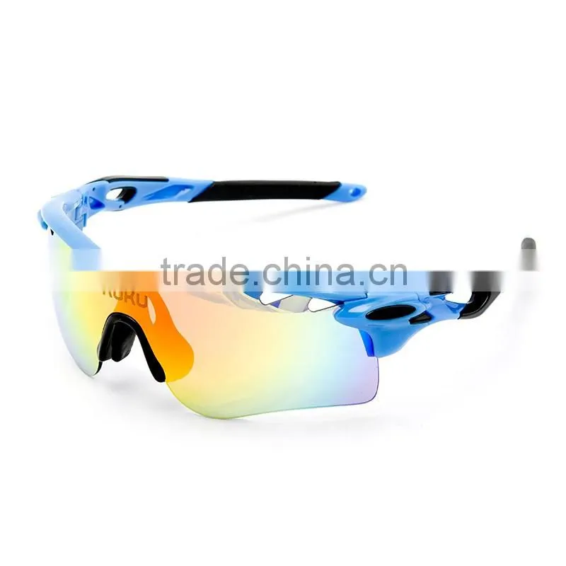 Factory Wholesale OEM UV400 Polarized Outdoor Sport Sun Glass Riding Cycling Glasses
