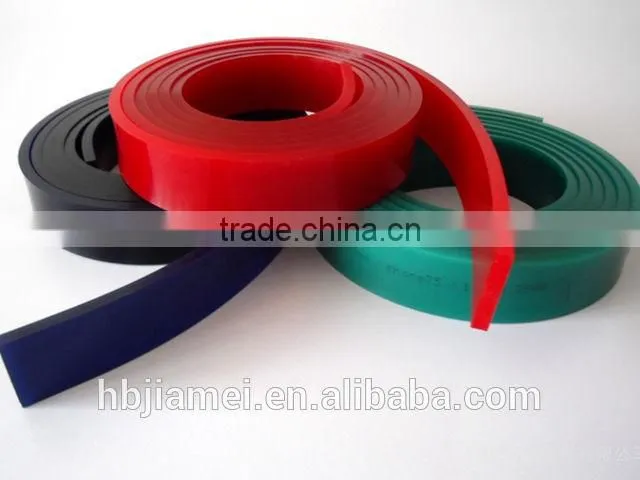 Printing machine part screen printing rubber squeegee/squeegee blades of China manufacturer