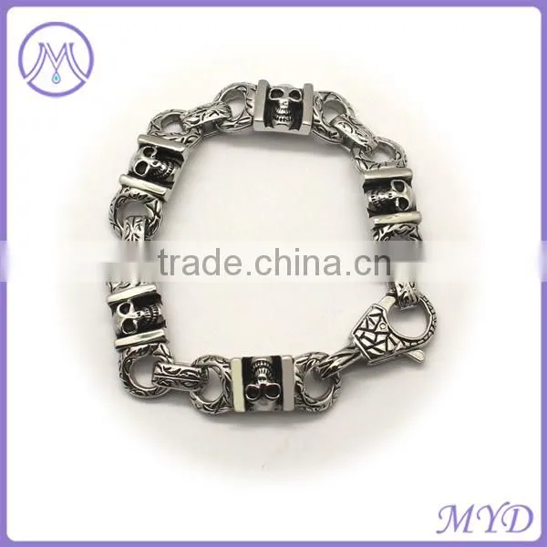Stainless Steel Factory Woman Jewelry round circle Links Bracelet
