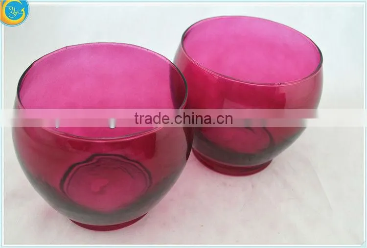 hand drawing glass candle holder,hand etched glass candle holder