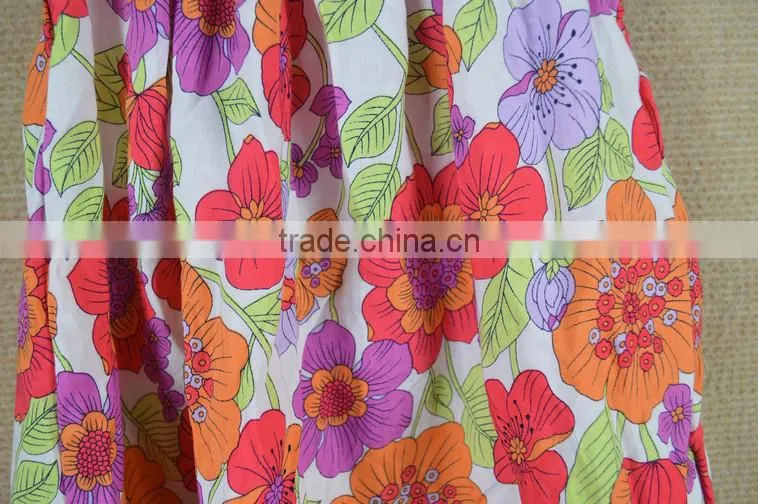 2015 OEM summer shorts cute girls print dress alibaba China Supplier