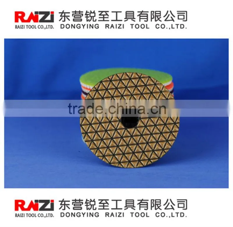 Marble dry polishing pad