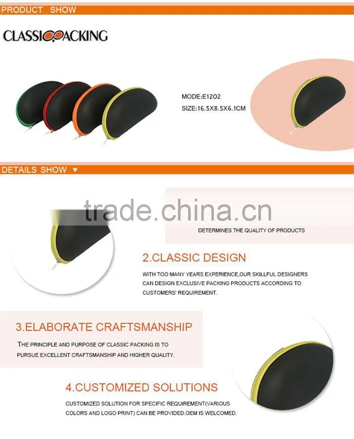 Super large size Cheap Brand Name Sunglass Carry Case