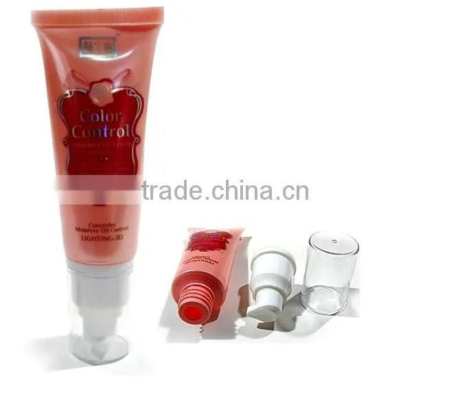 flexible tube with airless pump cap for BB&CC cream