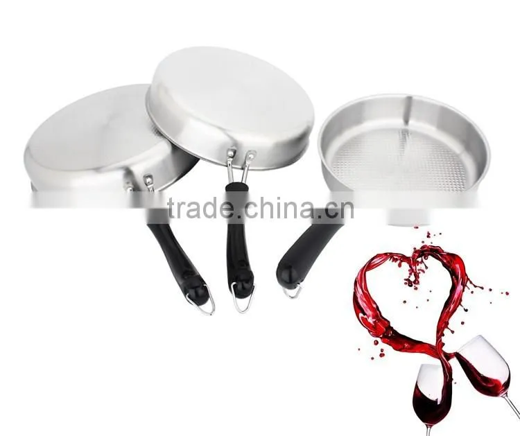 best sell induction cooking pan/ stainless steel nun stick frying pan/ detachable sauce pan
