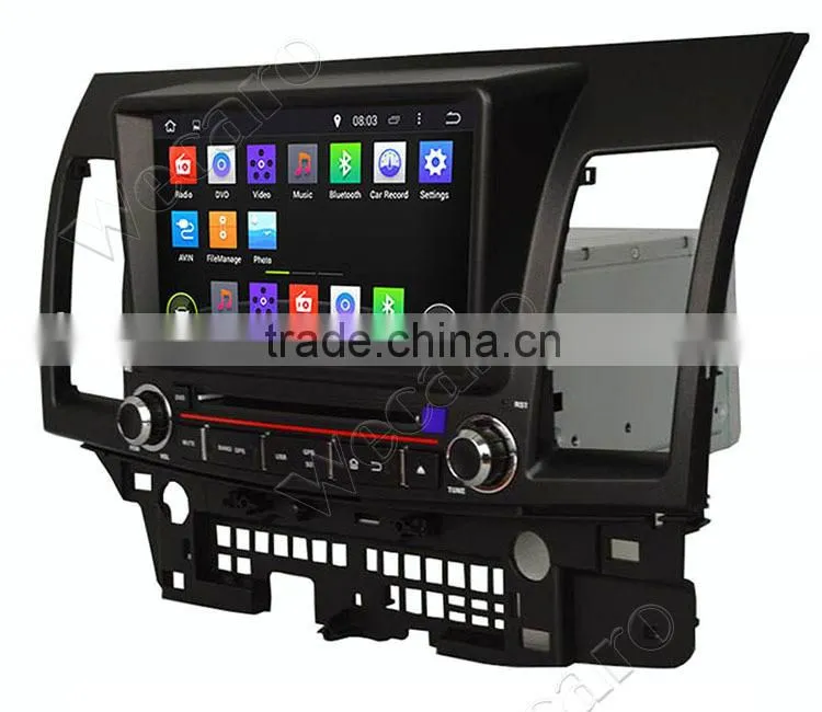 Wecaro 8" Android 4.4.4 car dvd player quad core in-dash dvd player for mitsubishi lancer car stereo tv tuner 2006 - 2012
