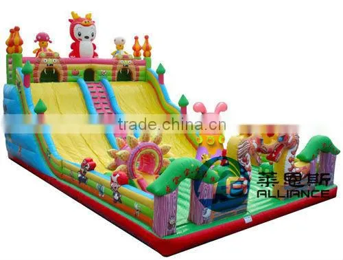 2015 NEW inflatable slide Dragon Baby slide 16x9x9.5m super big game