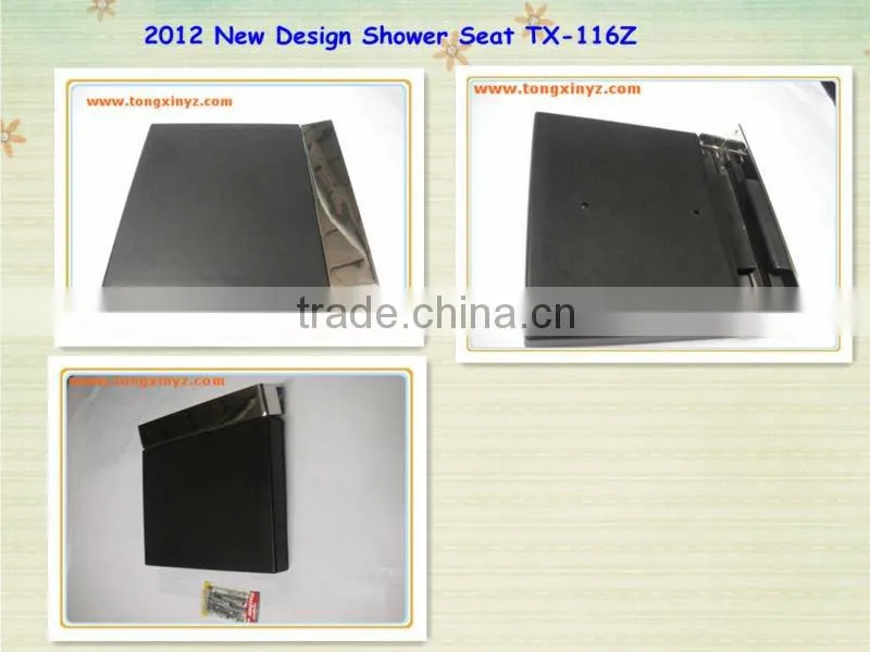 made of high-tech 100% PU and #304 Stainless steel Wall Mount Folding Shower Seat