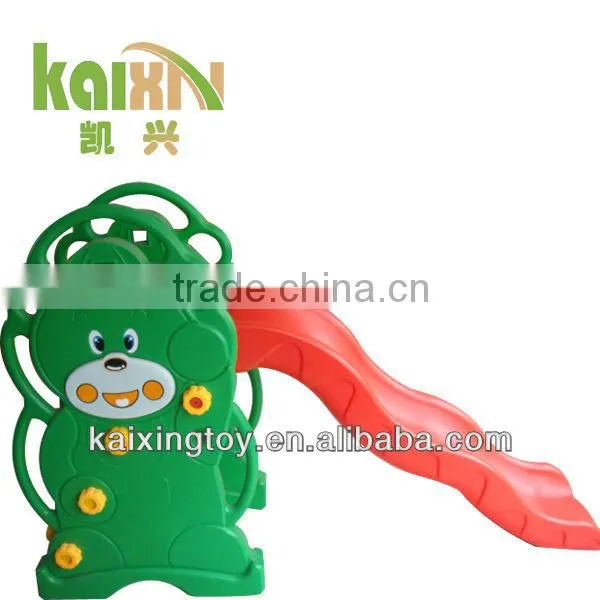 Amusement Park Children Playground Plastic Slide with Elephant Circles