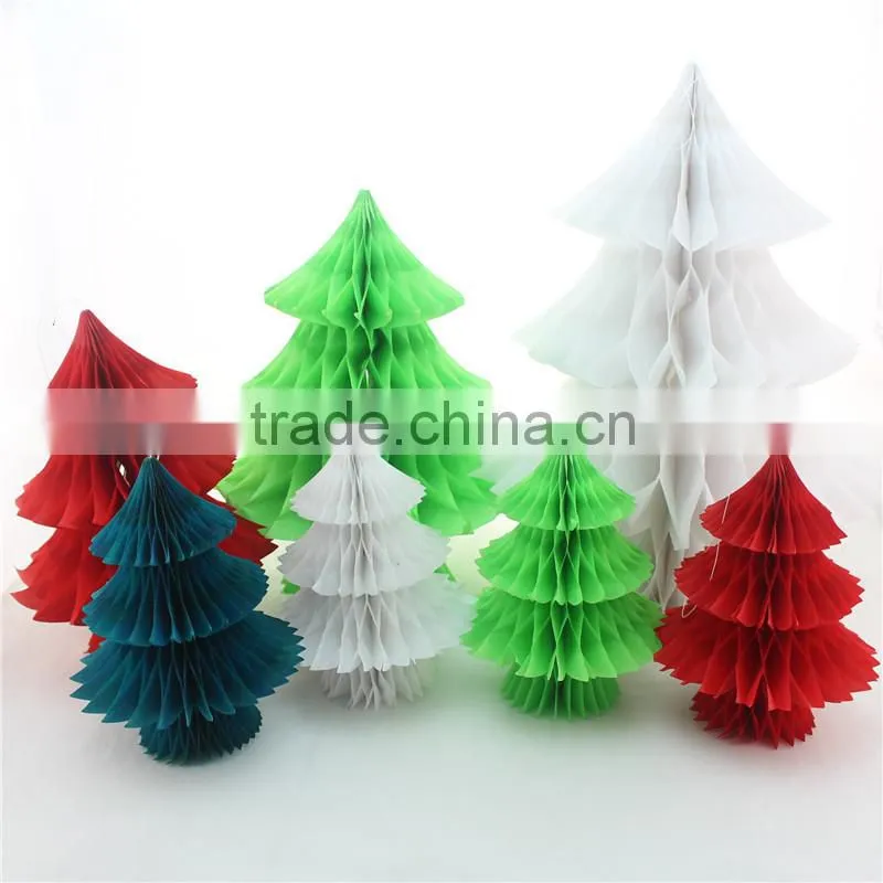 Paper Christmas Tree and Fan for Decoration Frozen Party