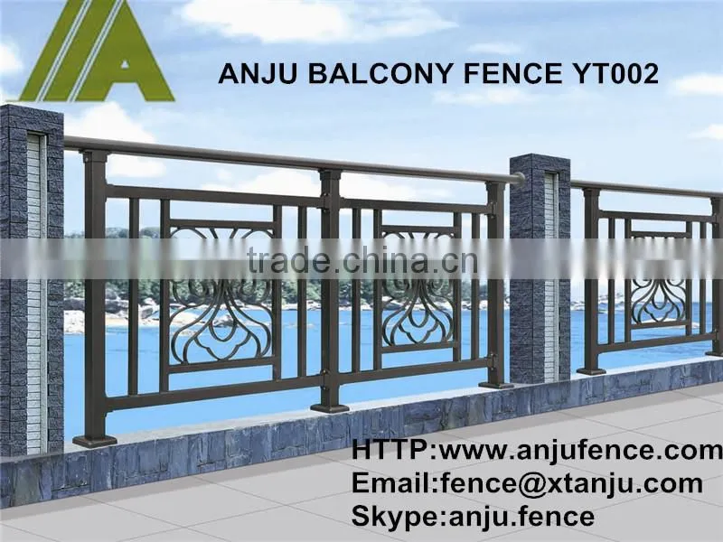 Free sample galvanized steel pipe balcony railing