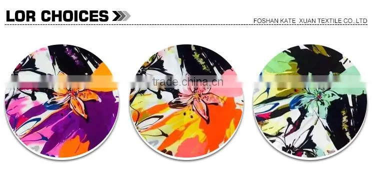 100% rayon knitted flower fabric for sport wear